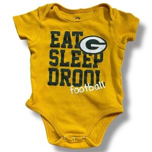 NFL Green Bay Packers Yellow and Green Bodysuit
